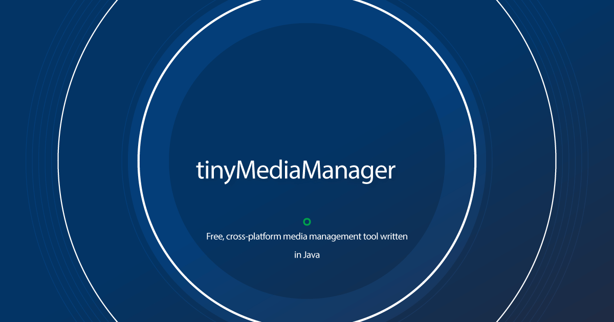 tinyMediaManager 4.3.14 download the new for apple